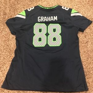 Authentic Nike Jimmy Graham jersey women’s medium